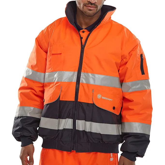 Beeswift Two-tone Hi-vis Europa Bomber Jacket